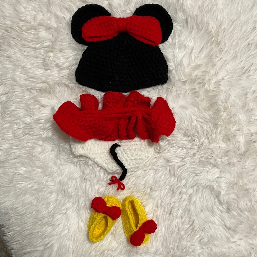 Handmade Crochet Baby Costume Set
